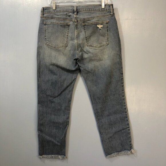 Gap Girlfriend Mid-Rise Distressed Jeans - Picture 4 of 5